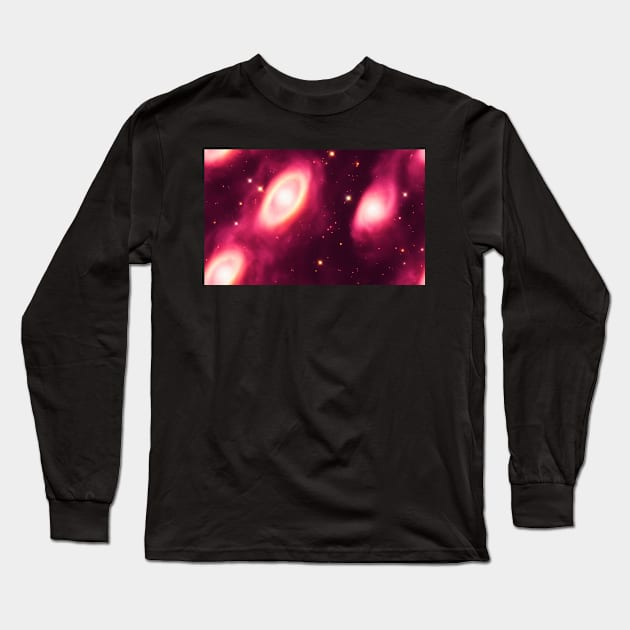 Seamless Stellar Cosmos Texture Patterns VII Long Sleeve T-Shirt by newdreamsss